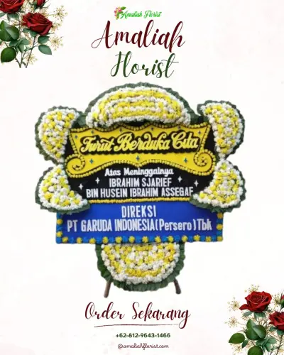 Papan Bunga Duka di Makroman